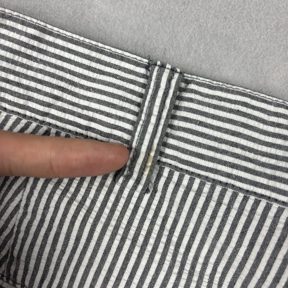 Polo Ralph Lauren Tyler Seersucker Shorts Men’s 33 Gray Striped Double Pleated
